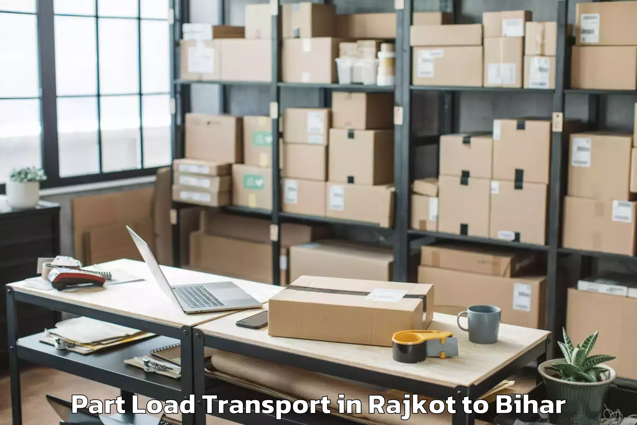 Reliable Rajkot to Kochas Part Load Transport